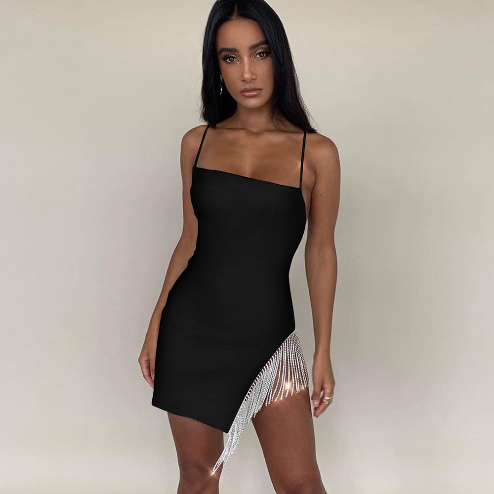 Women's Solid Color Club Party Mini Dress