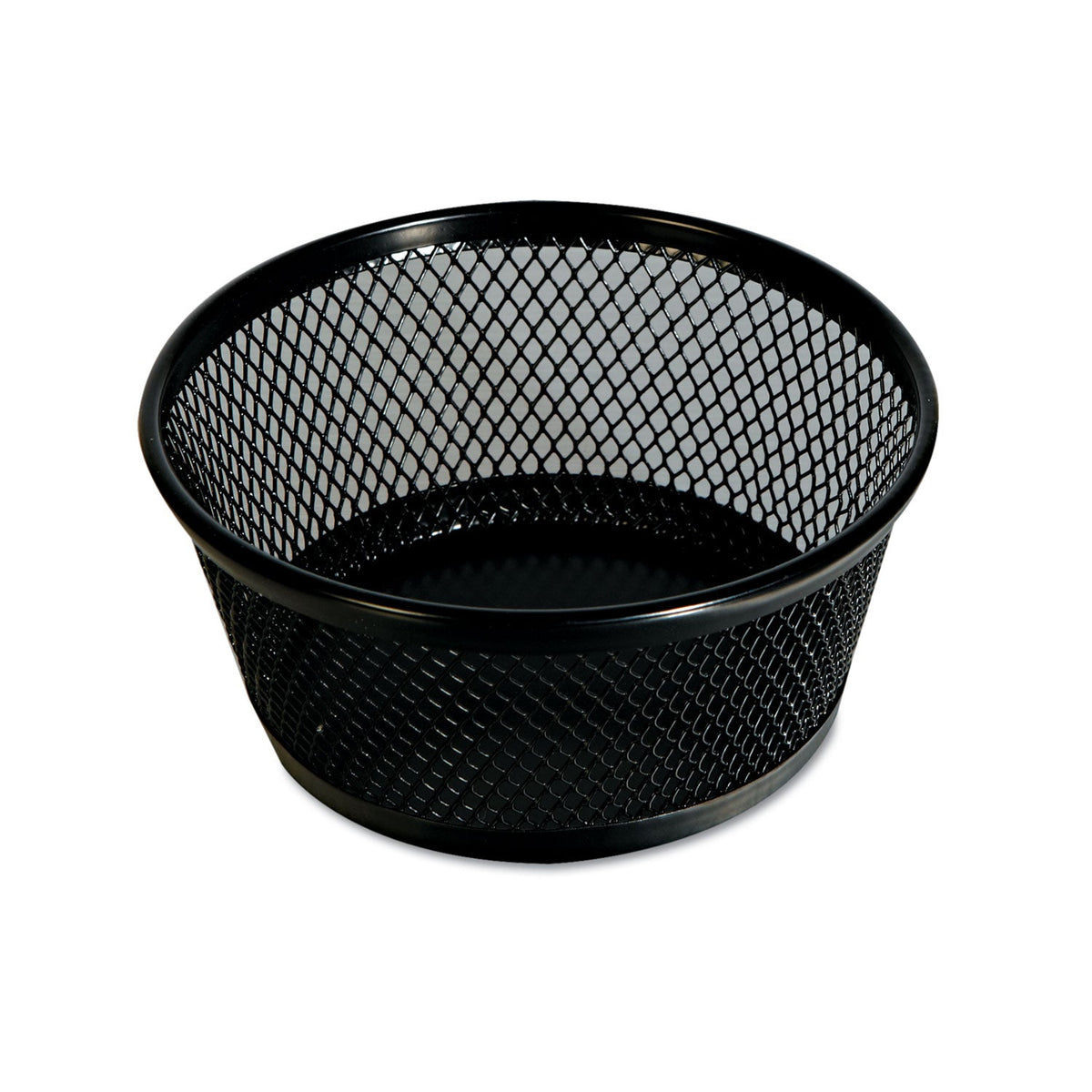 Universal Jumbo Mesh Storage Dish, 4.38" Diameter x 2"h, Black