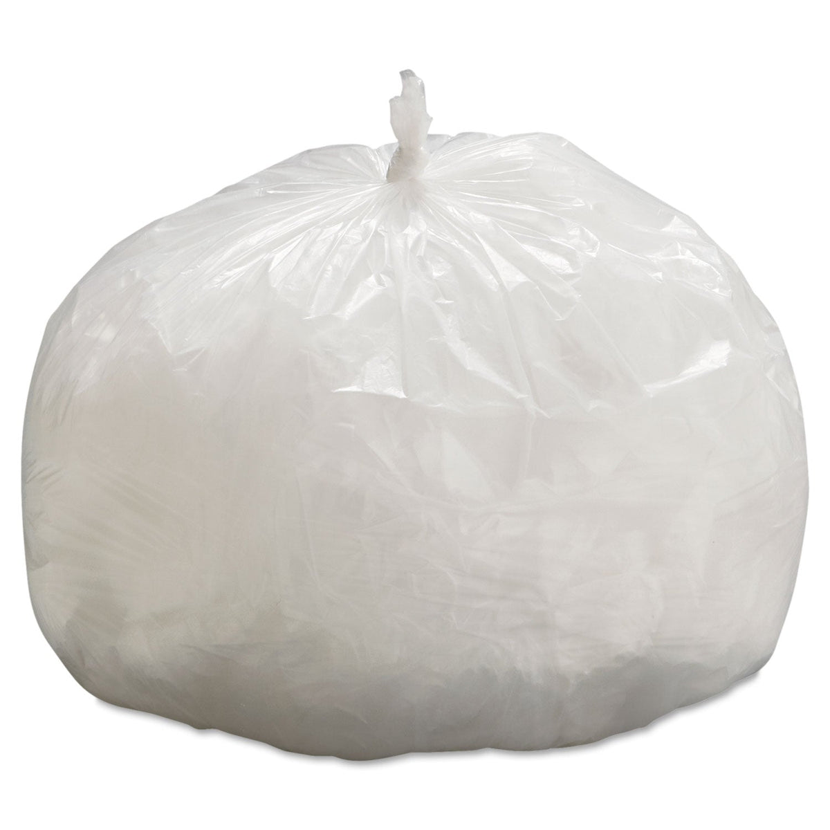 General Supply High-Density Can Liners, 33 gal, 9 microns, 33" x 39", Natural, 500/Carton