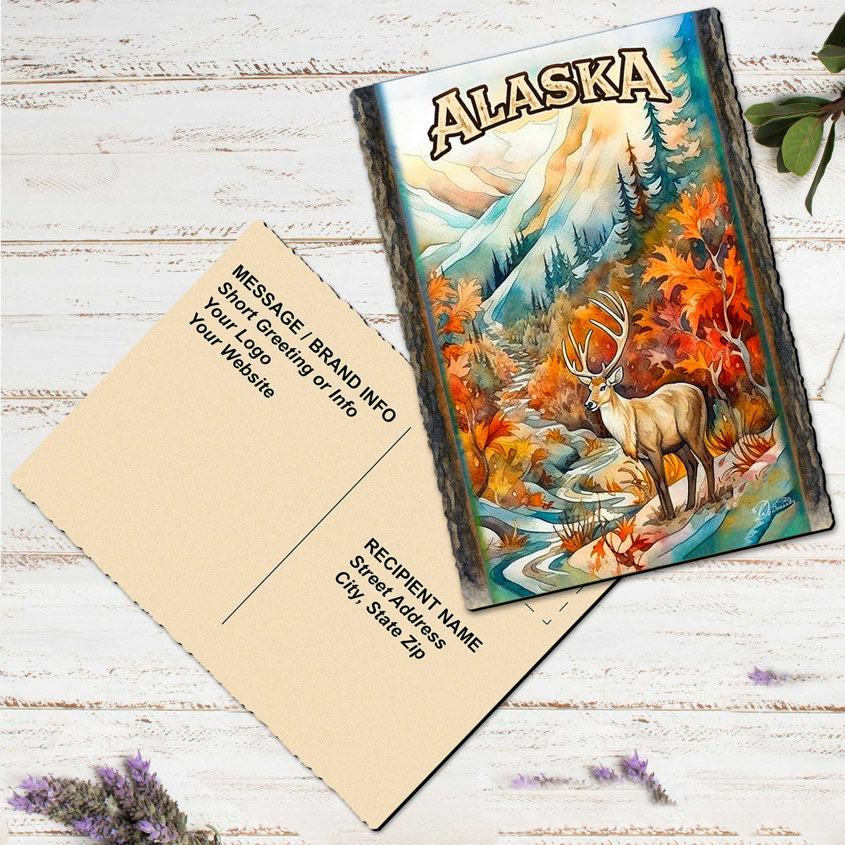 Golden Forest Guardian Greeting Card by G. Debrekht - 97138GC
