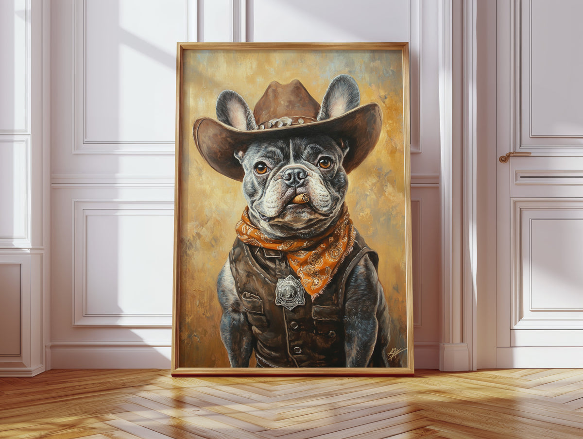 Sheriff Bulldog with a Badge and Attitude