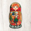 Nesting Doll Christmas Outdoor Decor Large Ornament by G. DeBrekht - Christmas Santa Snowman Decor - 8115015M