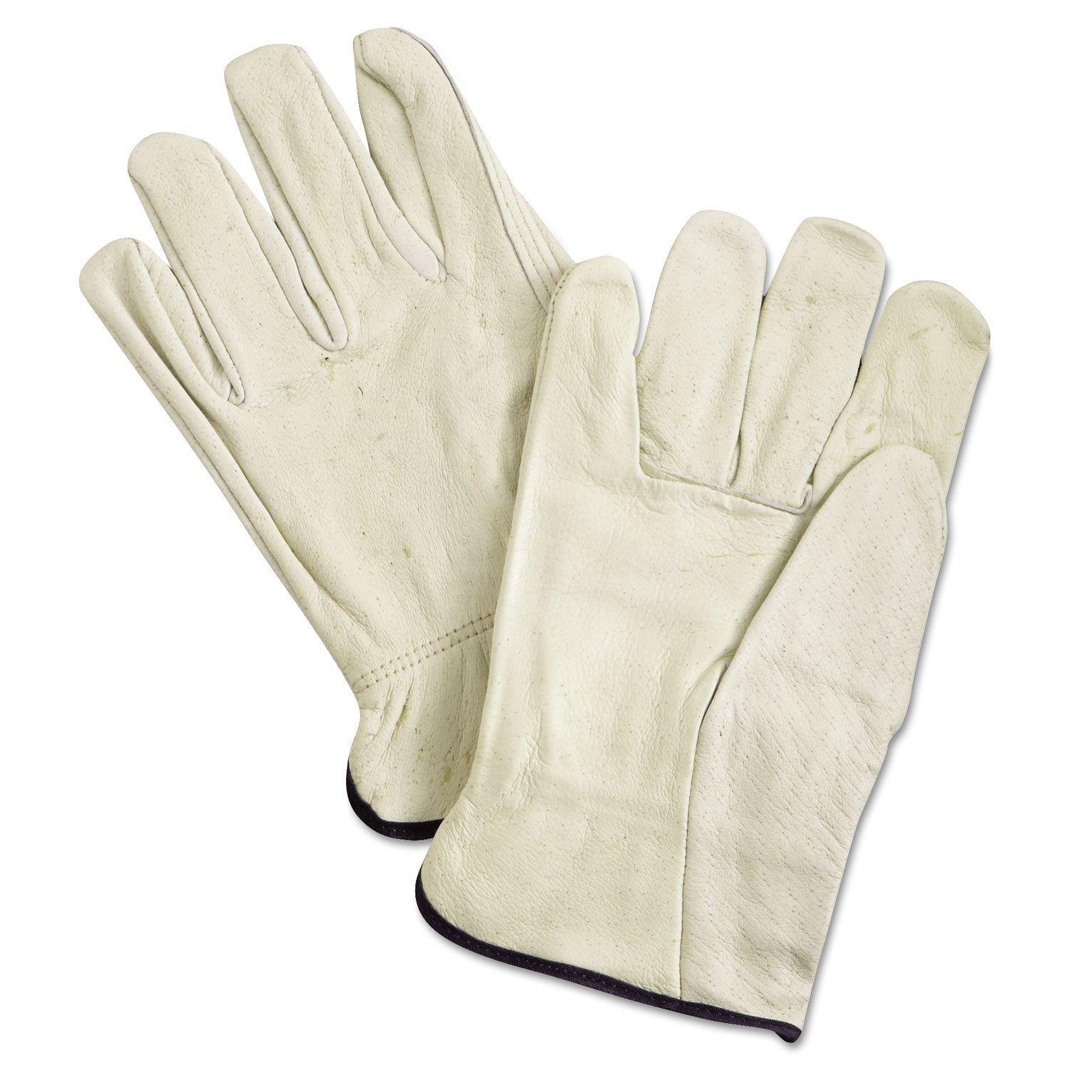 MCR Unlined Pigskin Driver Gloves, Cream, X-Large, 12 Pair