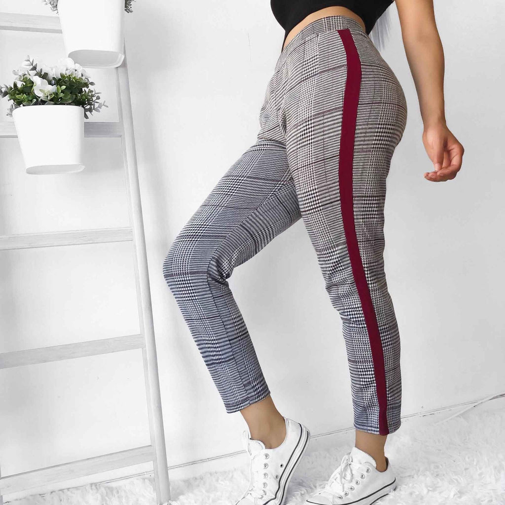Fashion Characteristic Printed Stitching Casual Pants