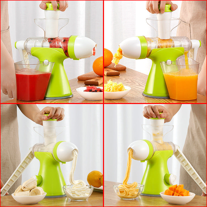 Manual Slow Grinding Juicer Machine with Ice Cream Function