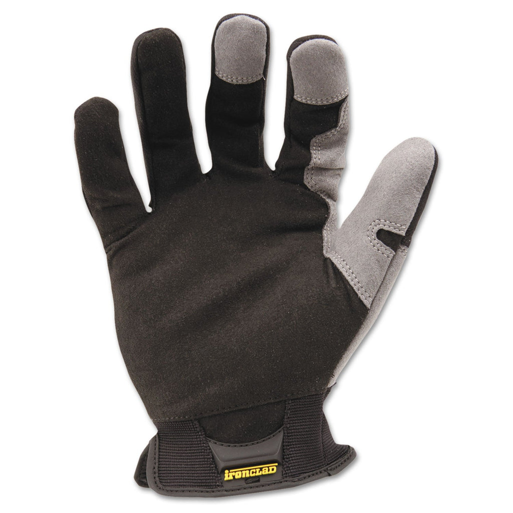 Ironclad Workforce Glove, Large, Gray/Black, Pair