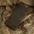 Men'S Wallet Retro Crazy Horse Leather Long Vertical Wallet