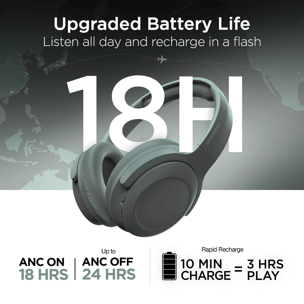 HyperGear Stealth2 ANC Wireless Headphones