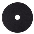 3M Low-Speed Stripper Floor Pad 7200, 18" Diameter, Black, 5/Carton
