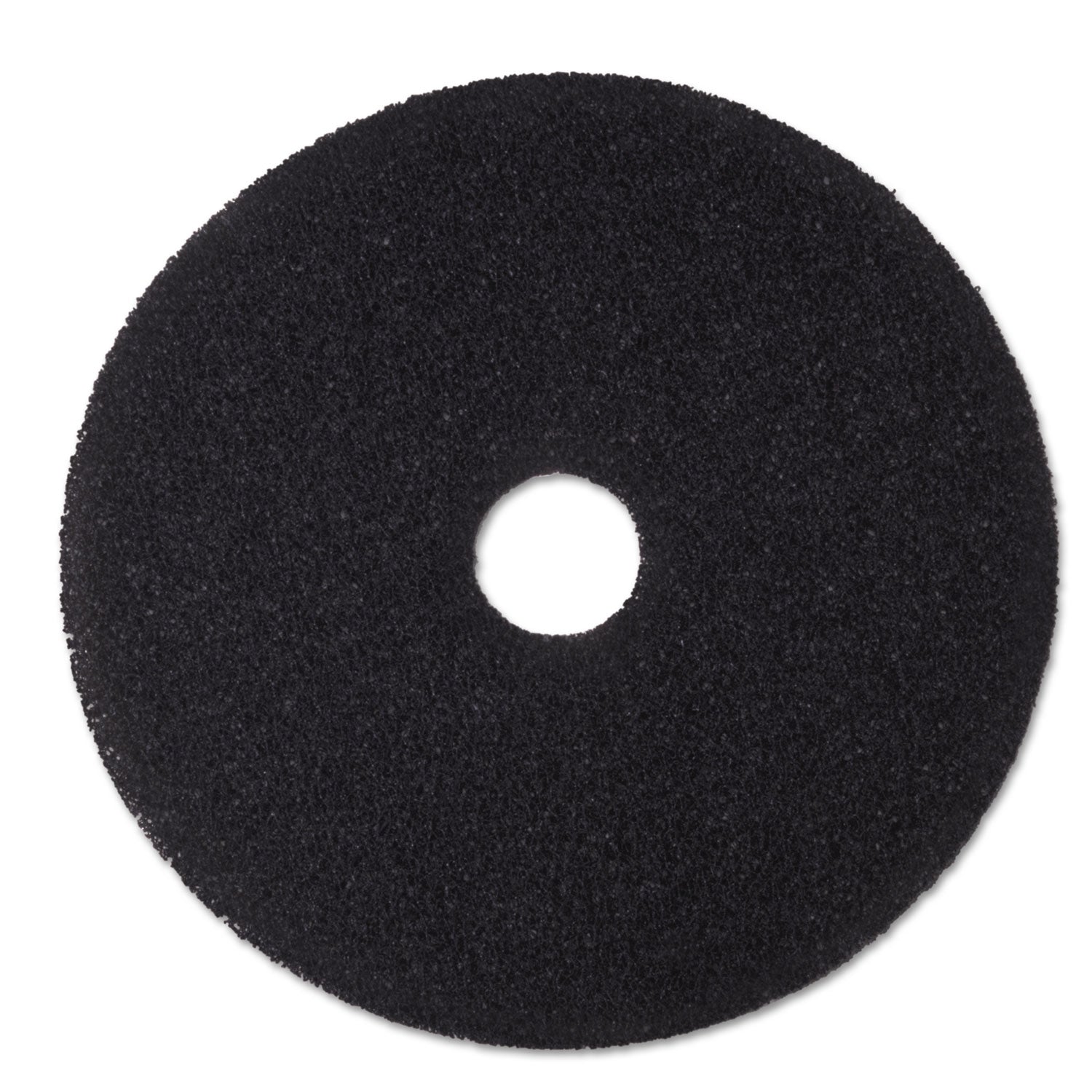 3M Low-Speed Stripper Floor Pad 7200, 18" Diameter, Black, 5/Carton