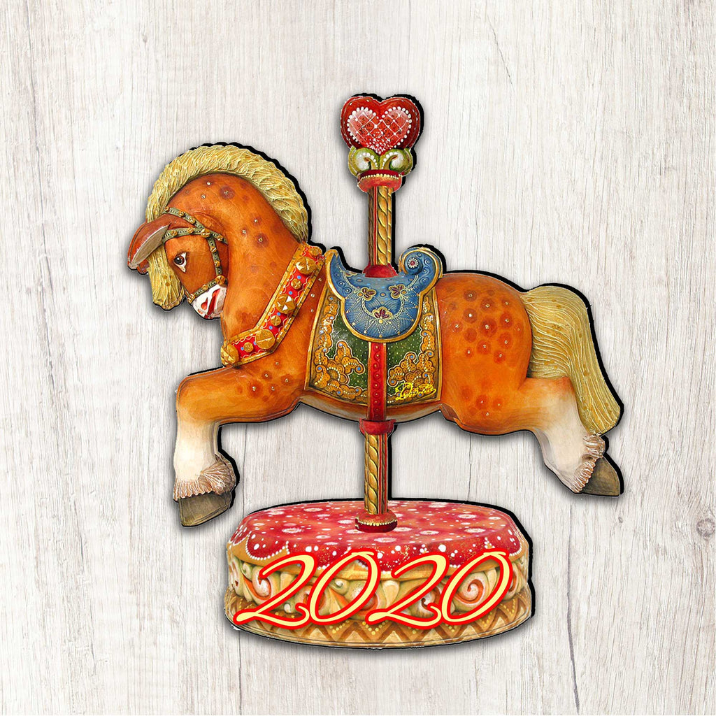 Madeley Carousel Dated Holiday Decor by G. Debrekht - Designocracy - 8114041-1M-D