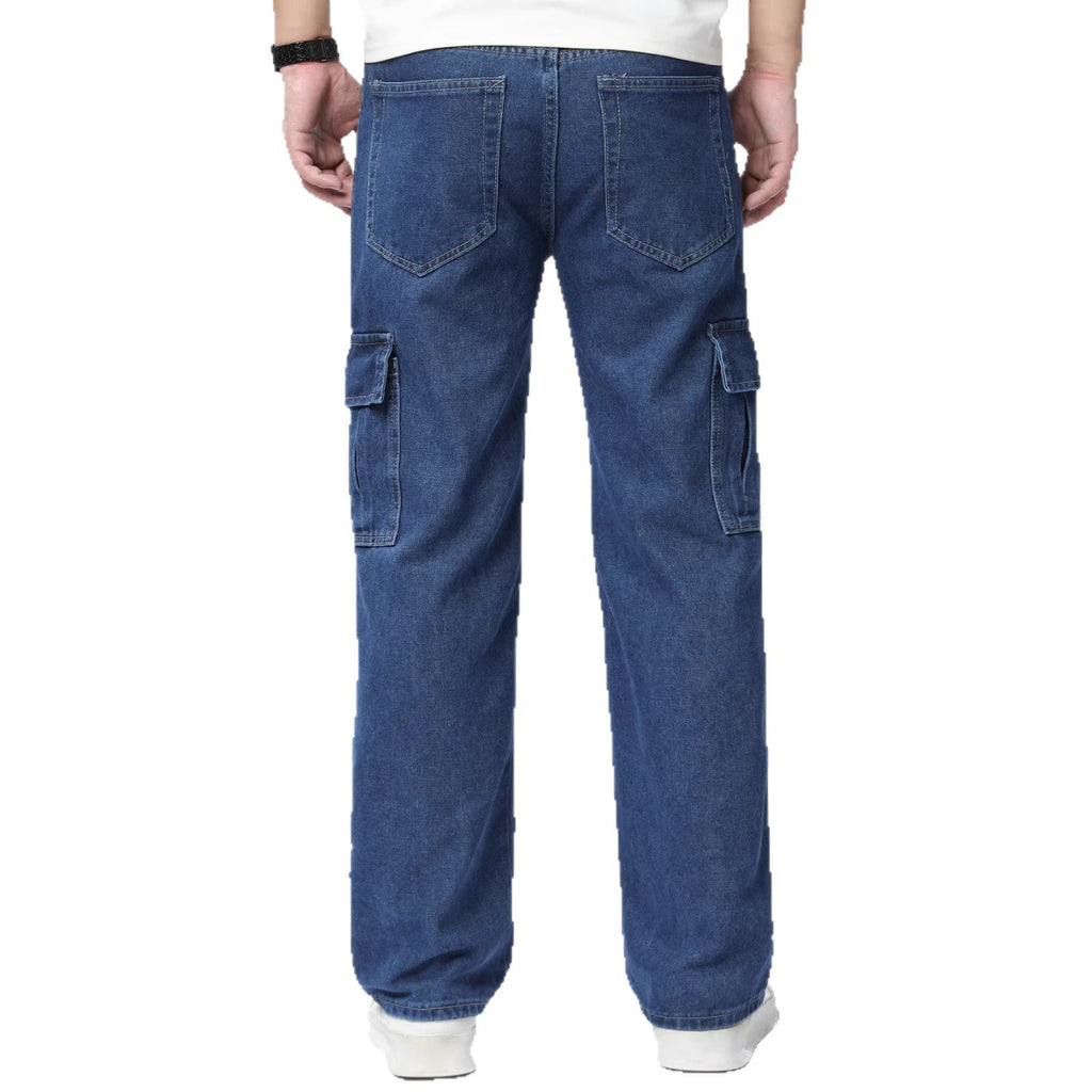 Men's Denim Casual Fashion Wide Leg Pants