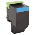 Lexmark 80C10C0 Return Program Toner, 1,000 Page-Yield, Cyan