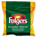 Folgers Coffee Filter Packs, Decaffeinated Classic Roast, 9/10oz, 10/Pack, 4 Packs/Carton