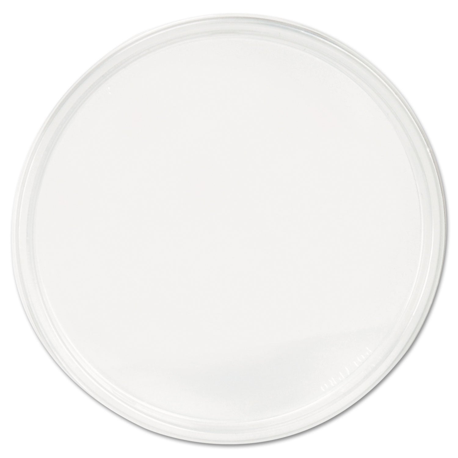 Fabri-Kal PolyPro Microwavable Deli Container Lids, Clear, Plastic, 500/Carton