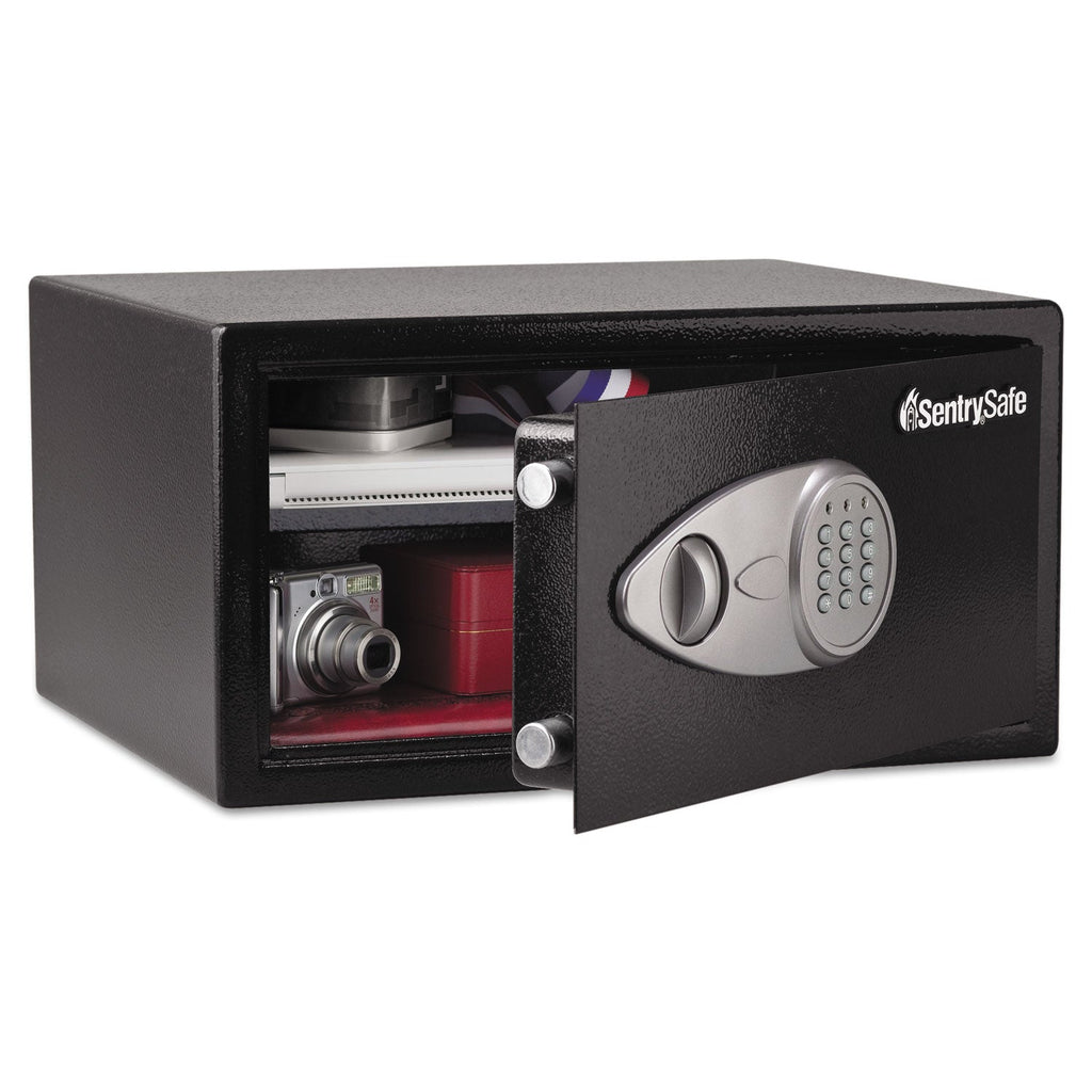 Sentry Electronic Lock Security Safe, 1 cu ft, 16.94w x 14.56d x 8.88h, Black