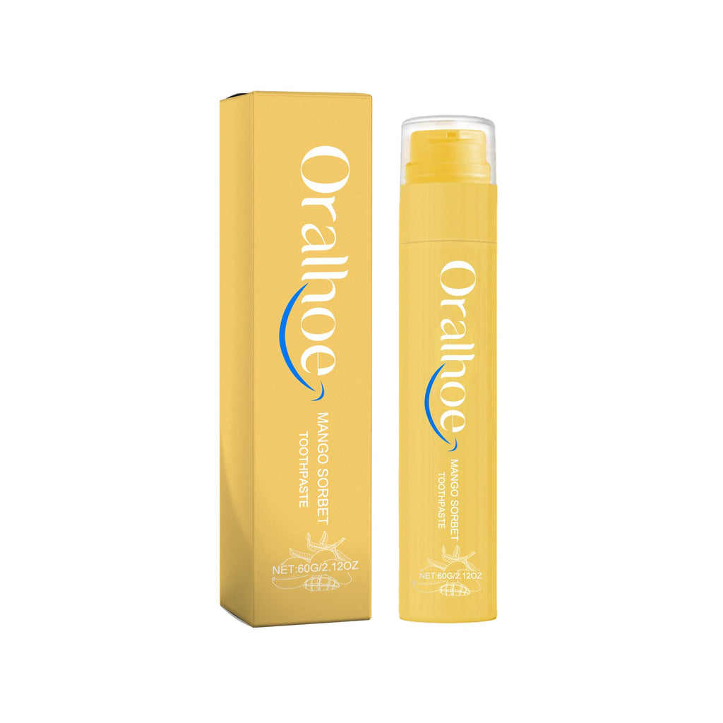 Mango Sorbet Toothpaste, Multi-Flavor Teeth Clean Teeth Yellow Tartar Fresh Breath Beautiful Teeth
