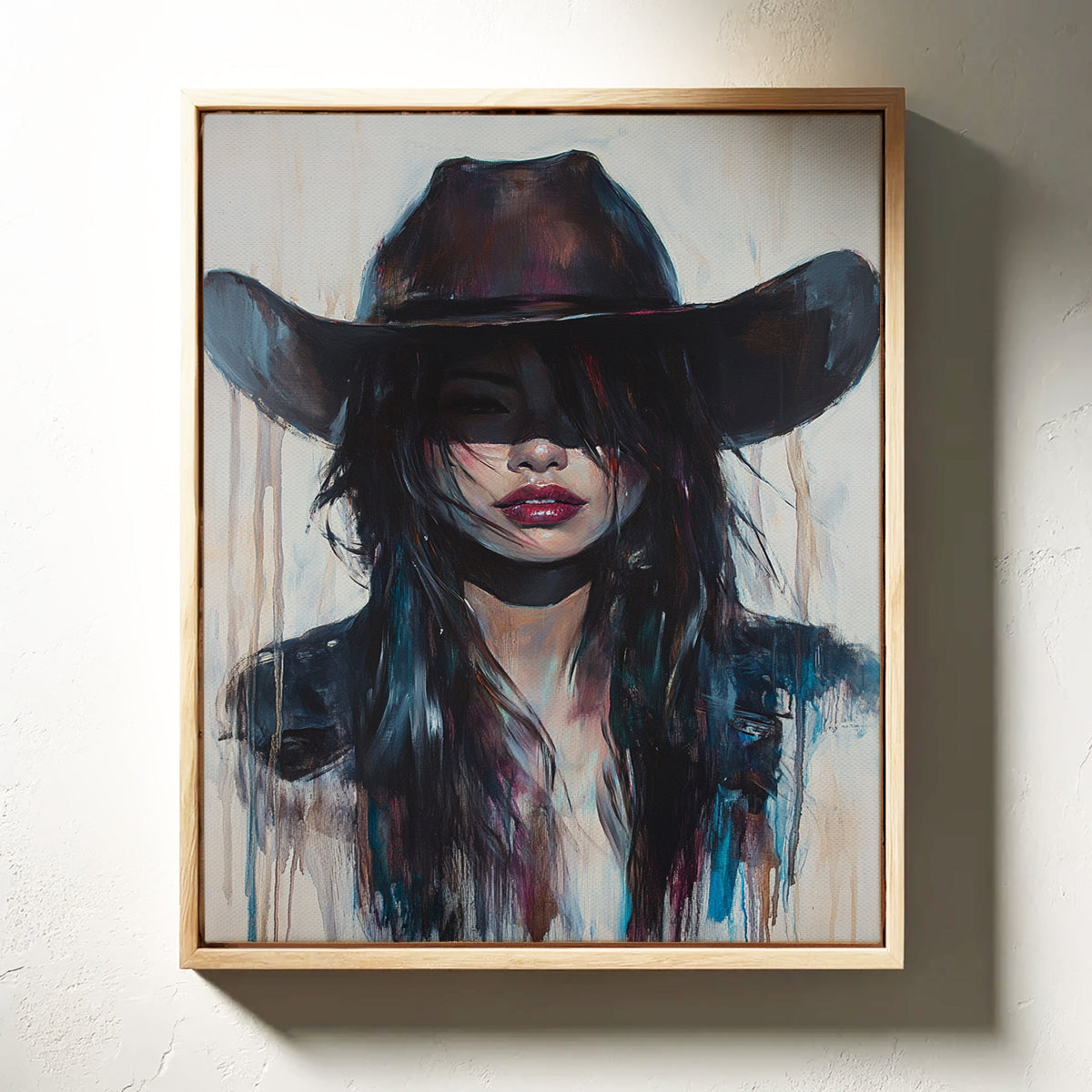 Mystic Cowgirl Canvas – Moody Western Woman Wall Art