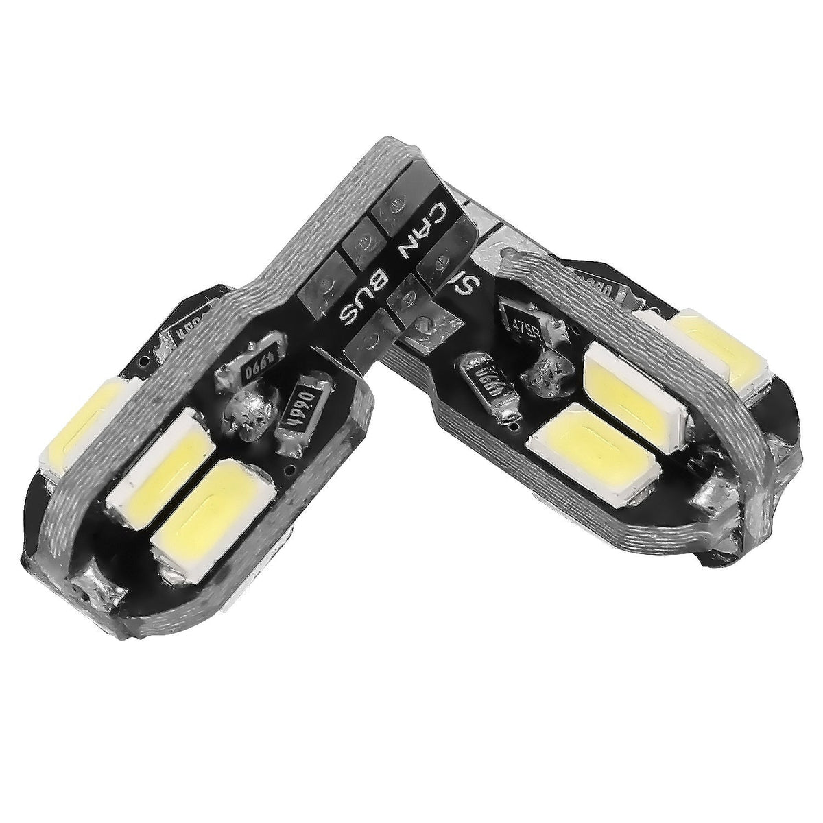20Pcs T10 SMD5730 LED Light Bulbs 6000K Wedge Light Lamps Dome Map License Plate Car Interior Festoon Lights Kits