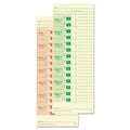 Lathem Time Clock Cards for All Standard Side-Print Time Clocks, Two Sides, 3.5 x 9, 100/Pack