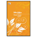 DAX Coloredge Poster Frame, Clear Plastic Window, 24 x 36, Black