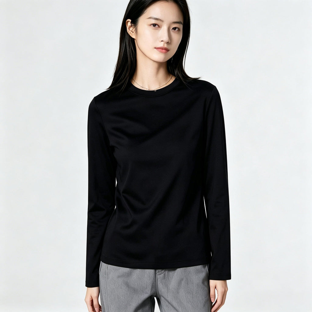 Womens Long-sleeve T-shirt Womens Thermal Base Layer For Fitness And Running