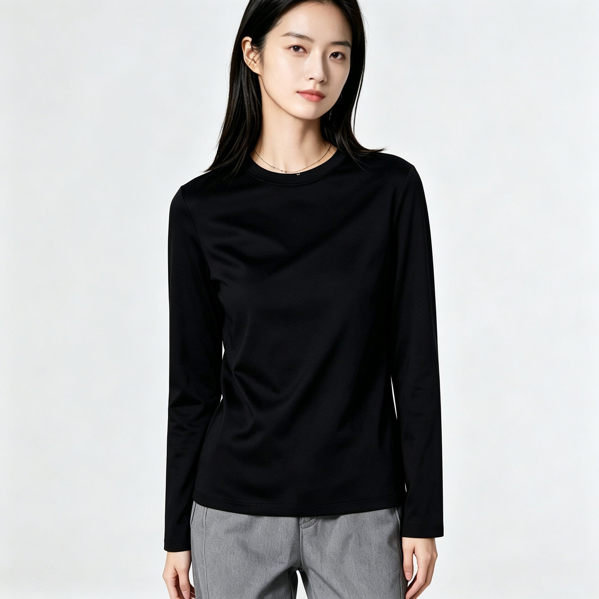 Womens Long-sleeve T-shirt Womens Thermal Base Layer For Fitness And Running