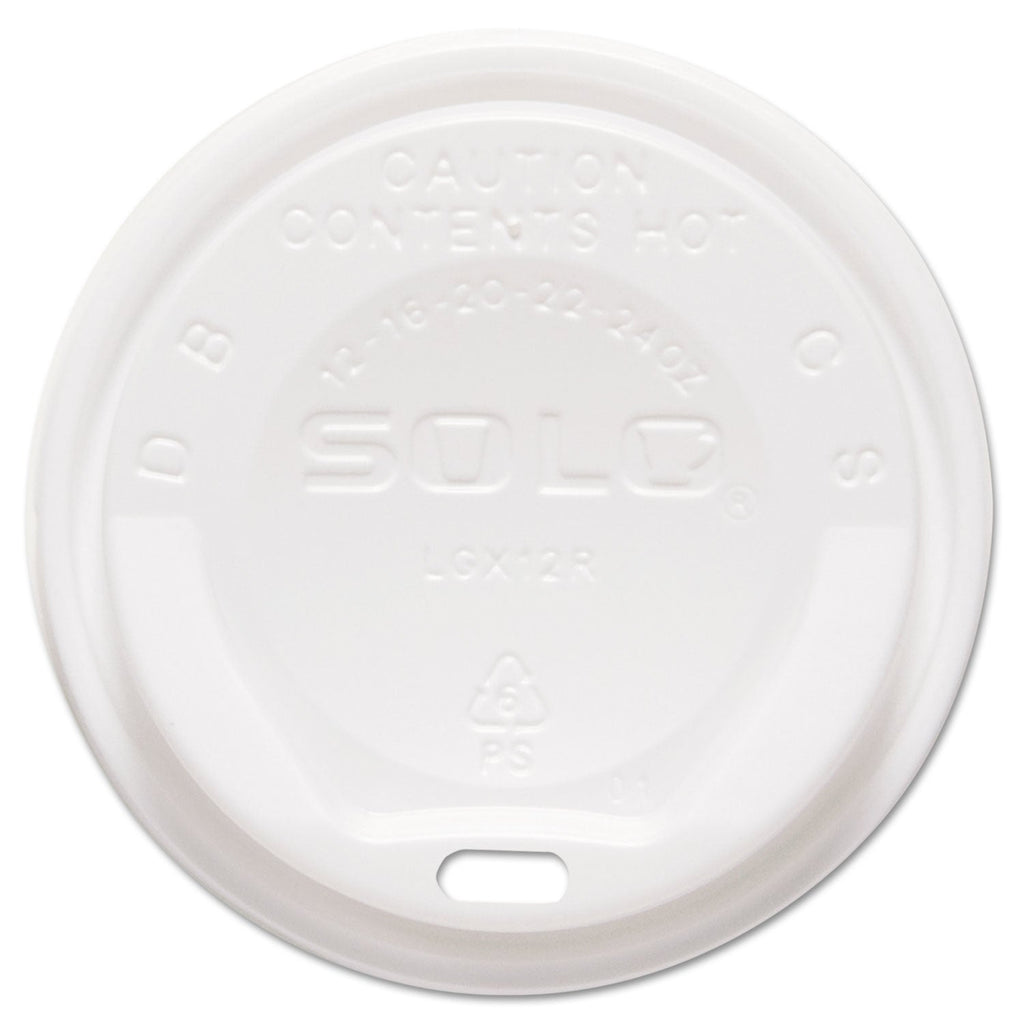 Dart Gourmet Hot Cup Lids, For Trophy Plus Cups, Fits 12 oz to 20 oz, White, 1,500/Carton