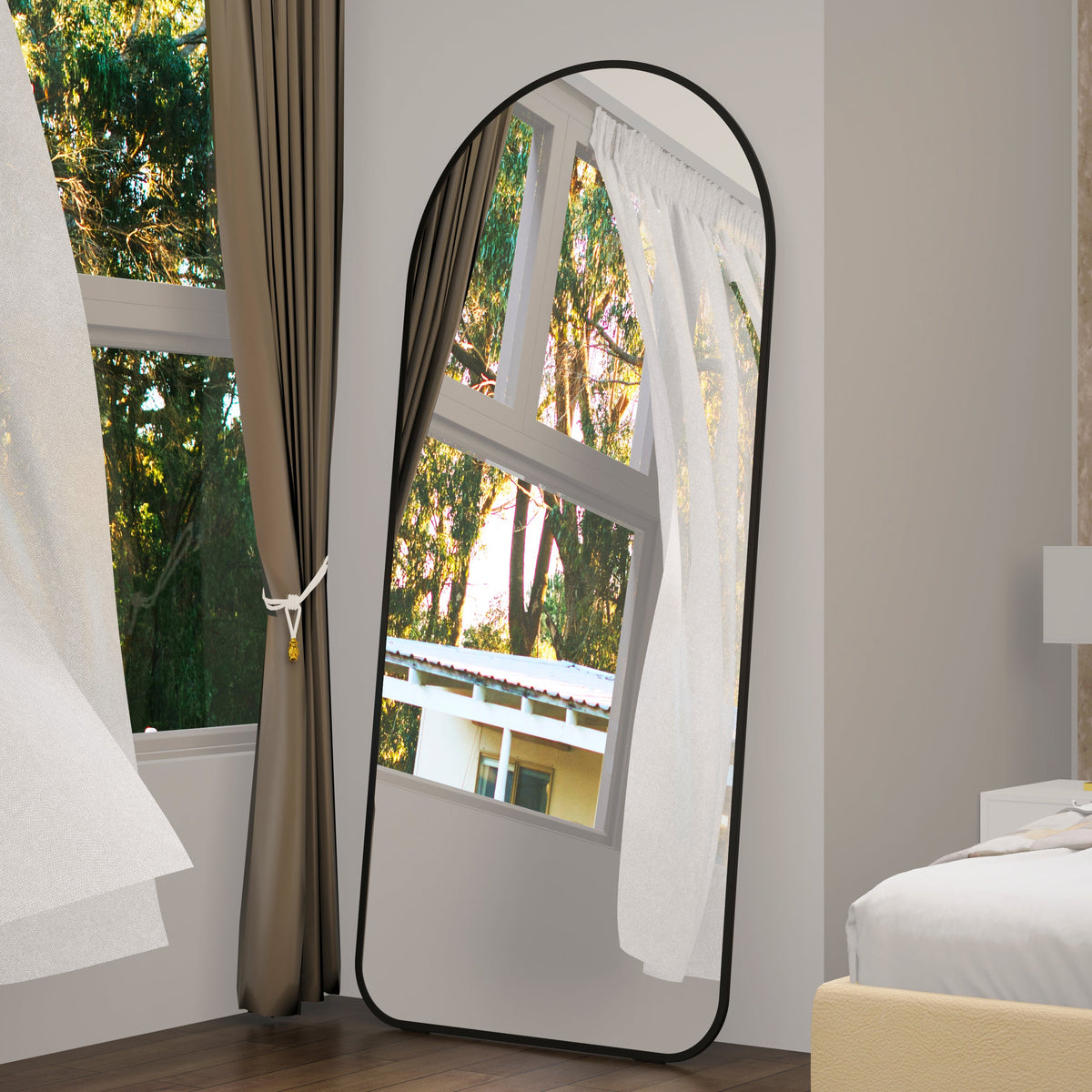 71"×32" Big Full Body Mirror for Bedroom Oversized Floor Mirror Large Standing Mirror Living Room Dressing Mirror Leaning Agains