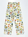Printed High-quality Fashionable Casual Denim Womens Pants