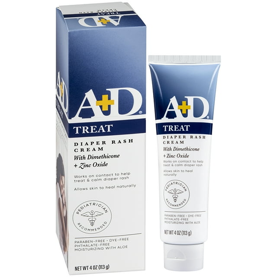 A+D® Treat & Heal 1% - 10% Diaper Rash Cream, 4 oz