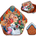Christmas Morning Wrapped Wishes Dome Box by G. DeBrekht 585722