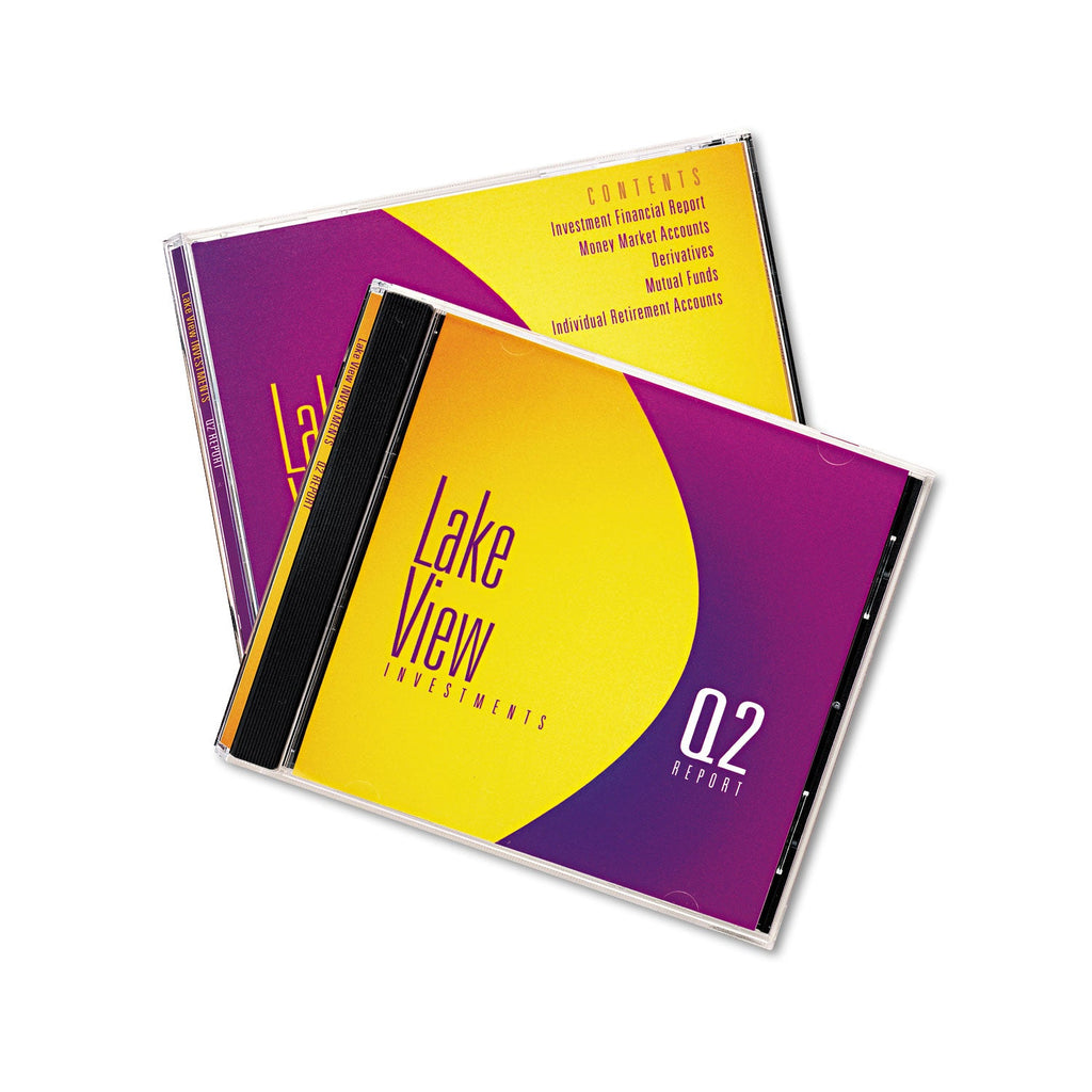 Avery Inkjet CD/DVD Jewel Case Inserts, Matte White, 20/Pack