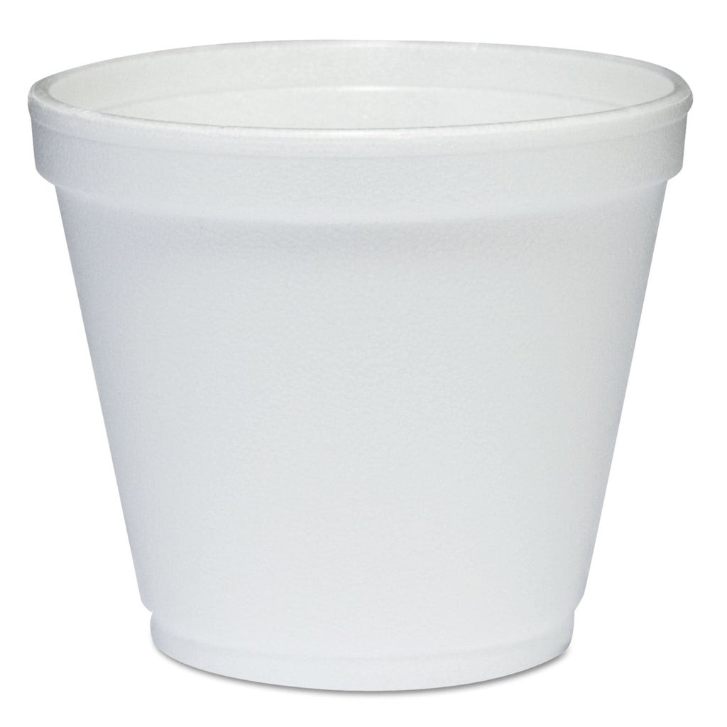 Dart Food Containers, 8 oz, White, Foam, 1,000/Carton