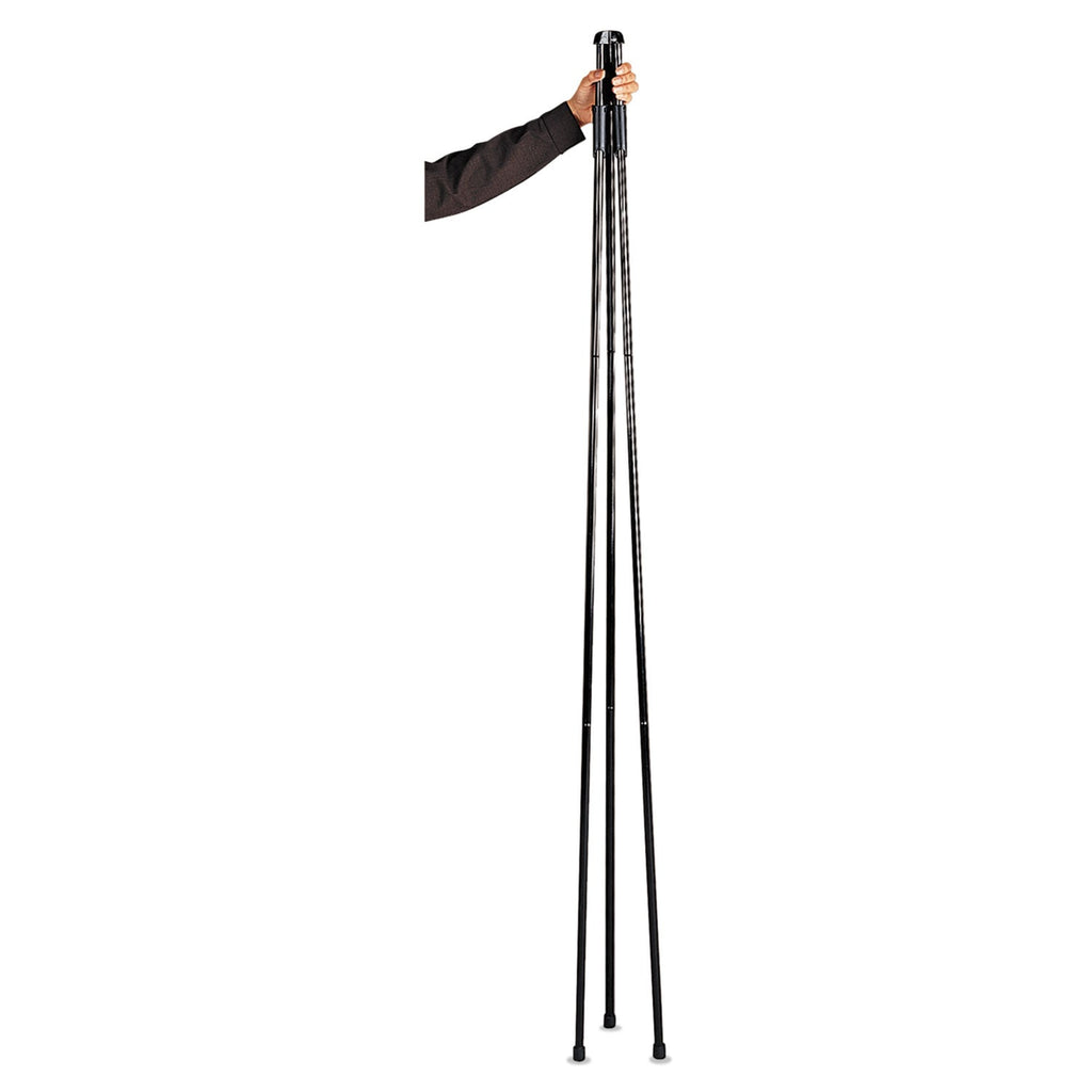 Quartet Heavy-Duty Adjustable Instant Easel Stand, 25" to 63" High, Steel, Black