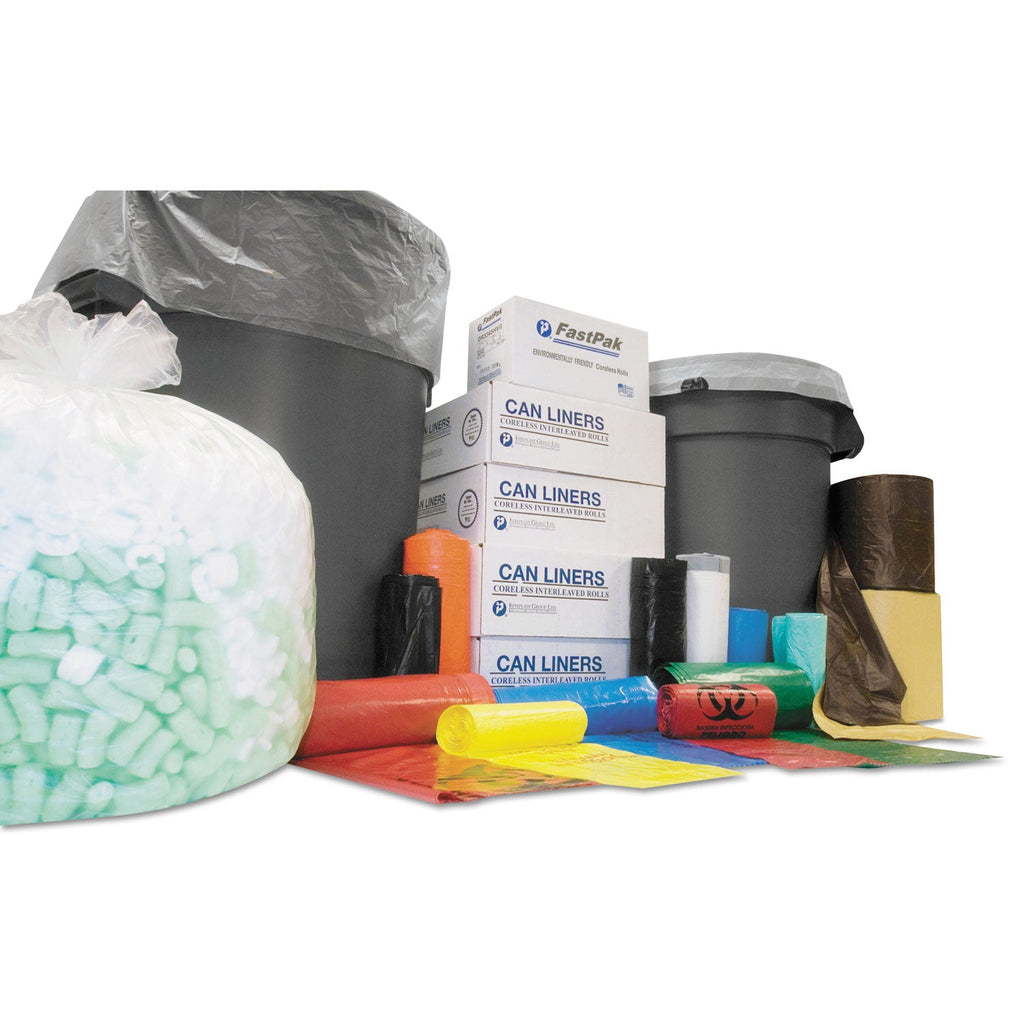Inteplast Group Institutional Low-Density Can Liners, 16 gal, 1.3 mil, 24" x 32", Red, 250/Carton