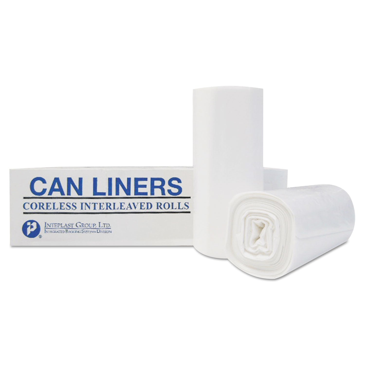 Inteplast Group Institutional Low-Density Can Liners, 10 gal, 1.3 mil, 24" x 23", Red, 250/Carton