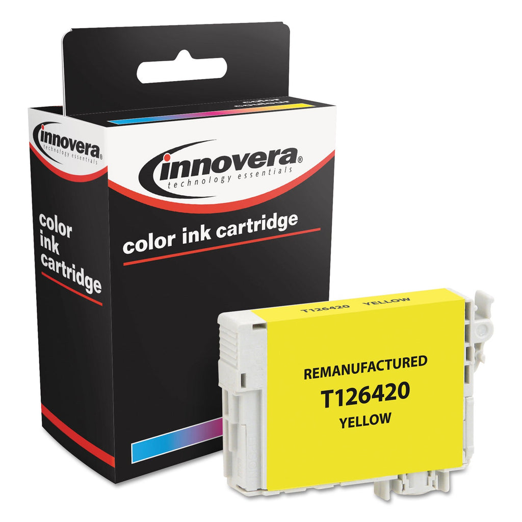 Innovera Remanufactured Yellow Ink, Replacement for 126 (T126420), 470 Page-Yield