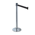 Tatco Adjusta-Tape Crowd Control Stanchion Posts Only, Polished Aluminum, 40" High, Silver, 2/Box