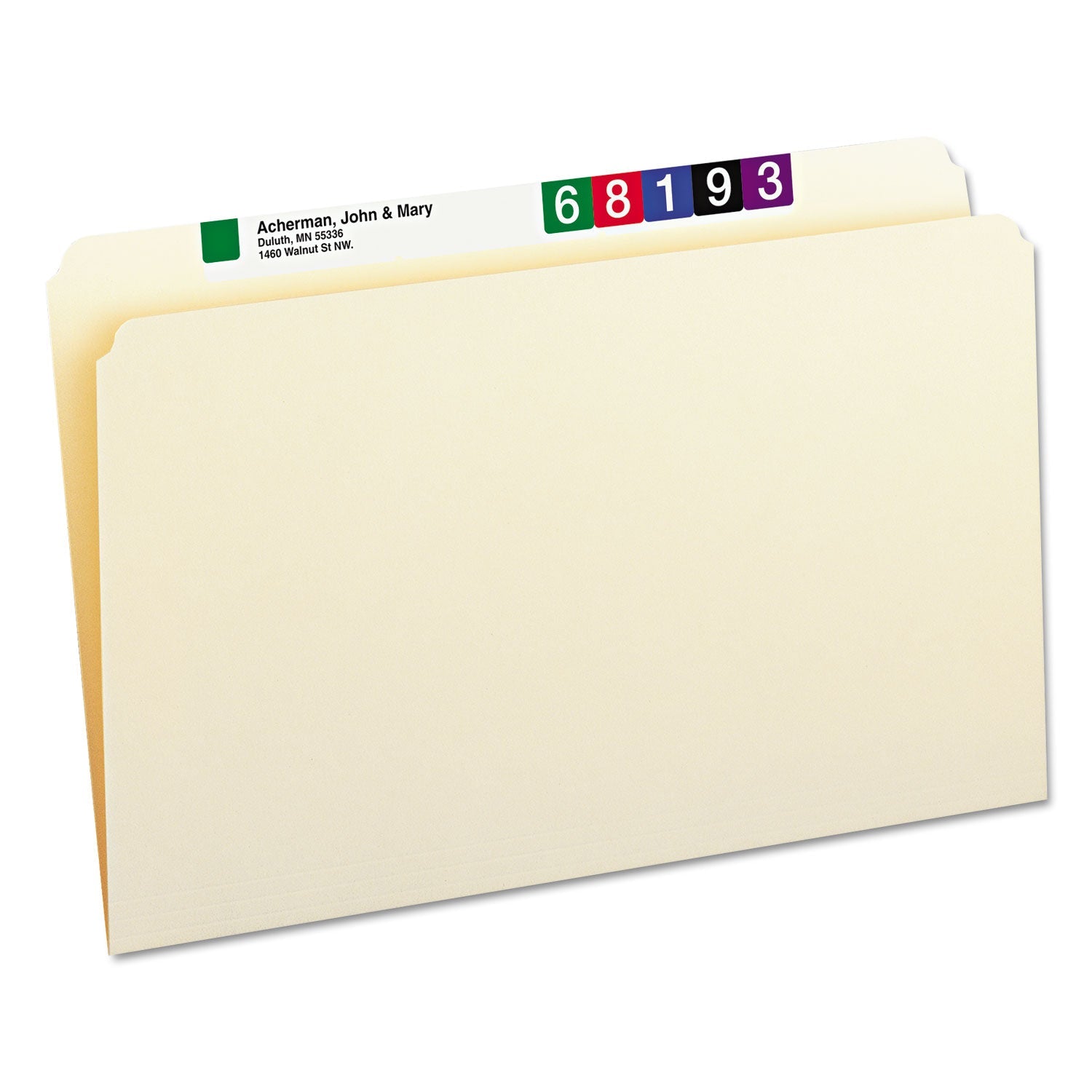 Smead Manila File Folders, Straight Tabs, Legal Size, 0.75" Expansion, Manila, 100/Box