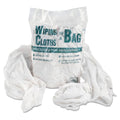 General Supply Bag-A-Rags Reusable Wiping Cloths, Cotton, White, 1 lb Pack
