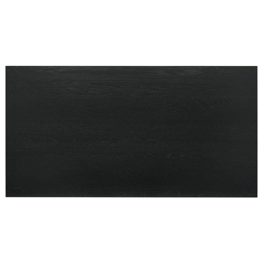 Decker 70-inch Rectangular Wood Counter Height Dining Table Black