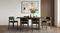 Decker 7-piece 70-inch Counter Height Dining Set Black and Walnut
