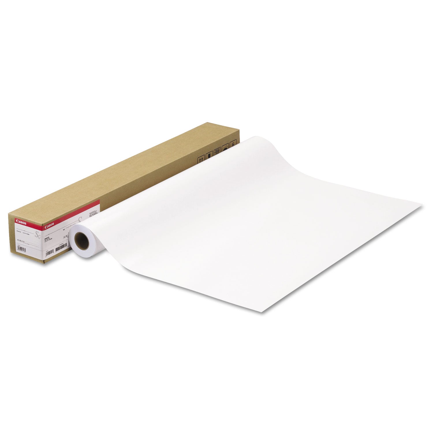 Canon Satin Photographic Paper Roll, 3" Core, 10 mil, 36" x 100 ft, Satin White