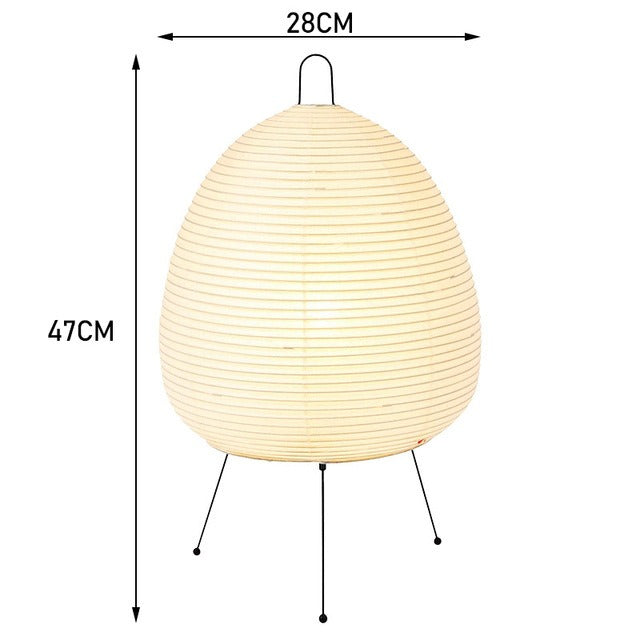 Japanese retro rice paper table lamp style wabi sabi style ins cross-border high-end atmosphere bedside table lamp