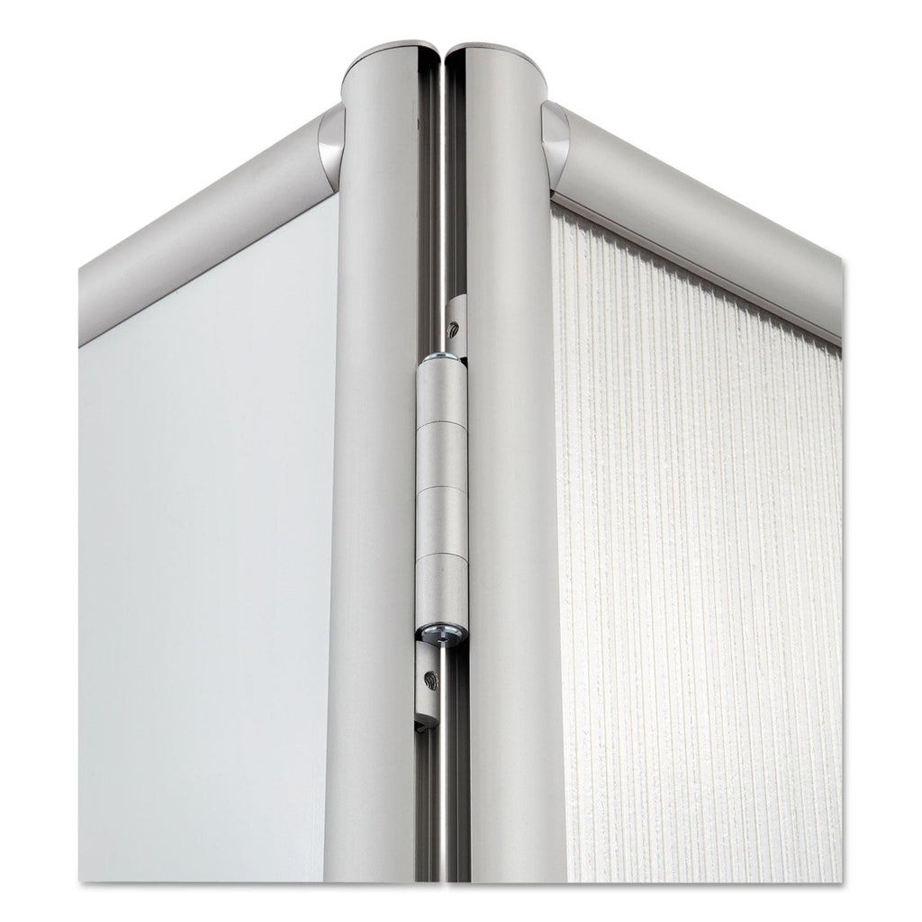 Safco Rumba Whiteboard Screen Accessories, For Safco Rumba Whiteboard Collaboration Screen, Ganging Connector Set, Silver