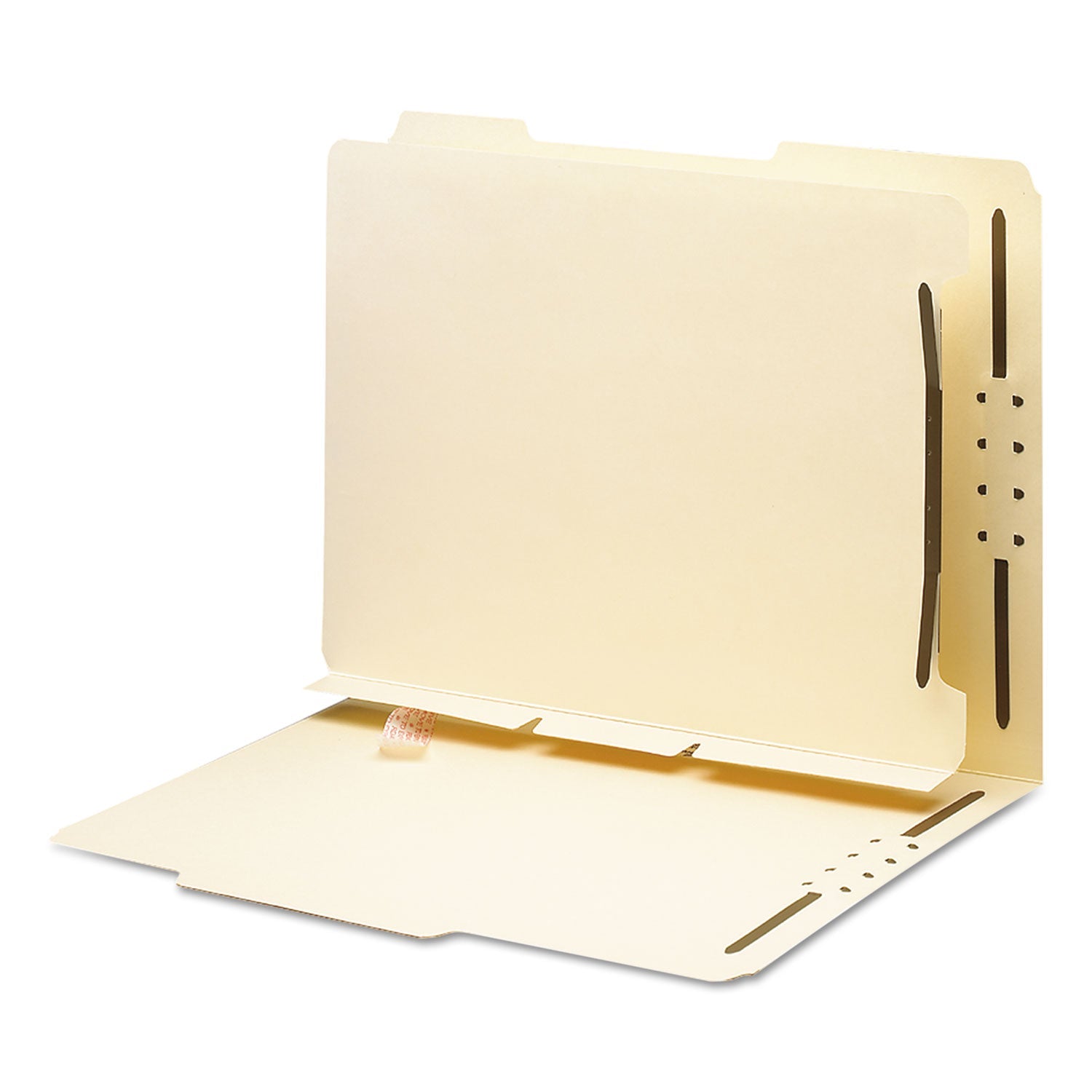 Smead Self-Adhesive Folder Dividers for Top/End Tab Folders with 2-Prong Fasteners, Letter Size, Manila, 25/Pack