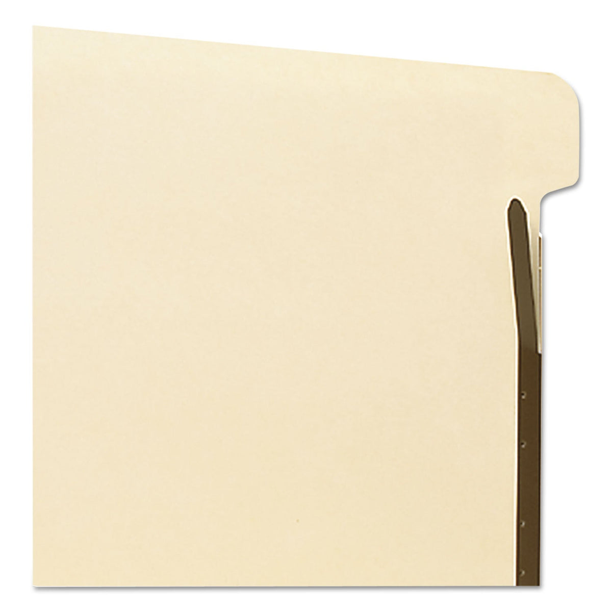 Smead Self-Adhesive Folder Dividers for Top/End Tab Folders with 2-Prong Fasteners, Letter Size, Manila, 25/Pack