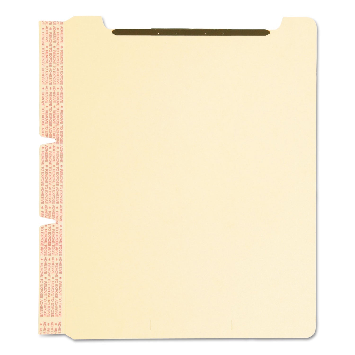Smead Self-Adhesive Folder Dividers for Top/End Tab Folders with 2-Prong Fasteners, Letter Size, Manila, 25/Pack