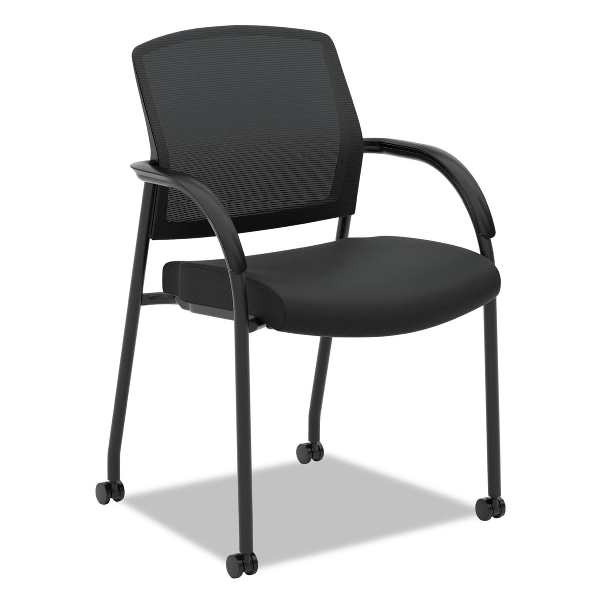 HON Lota Series Guest Side Chair, 23" x 24.75" x 34.5", Black